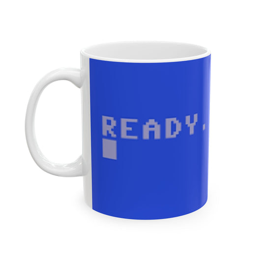 Commodore "READY." Coffee Mug – Retro Computing Nostalgia in Every Sip