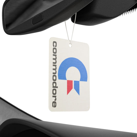 Commodore Logo Car Air Freshener – Drive with Retro Computing Style