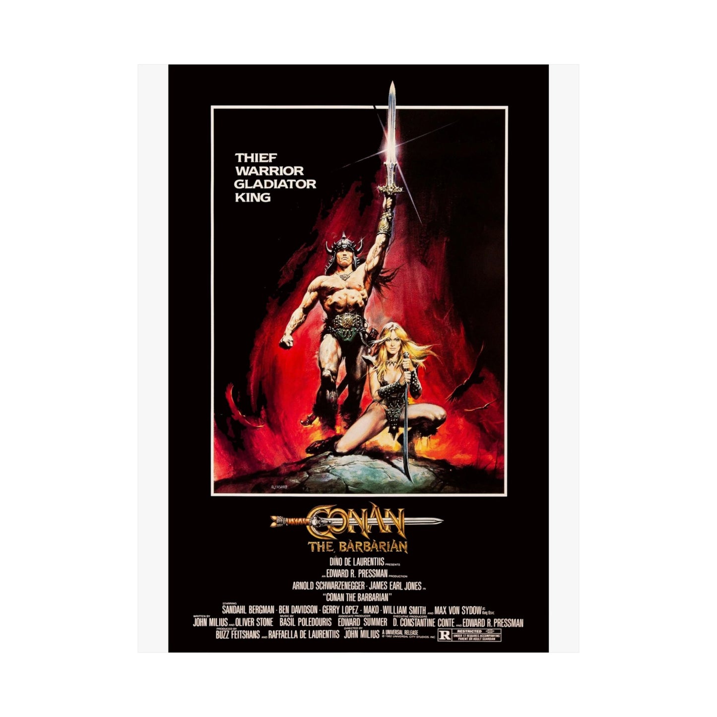 Conan the Barbarian Movie Poster – Crush your enemies and see them driven before you.