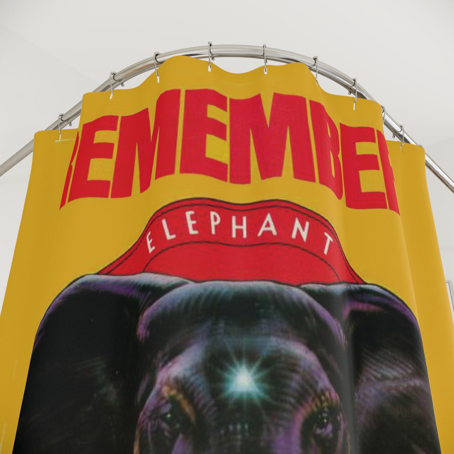 Elephant Memory Systems Shower Curtain – Never Forget... to Take a Shower!