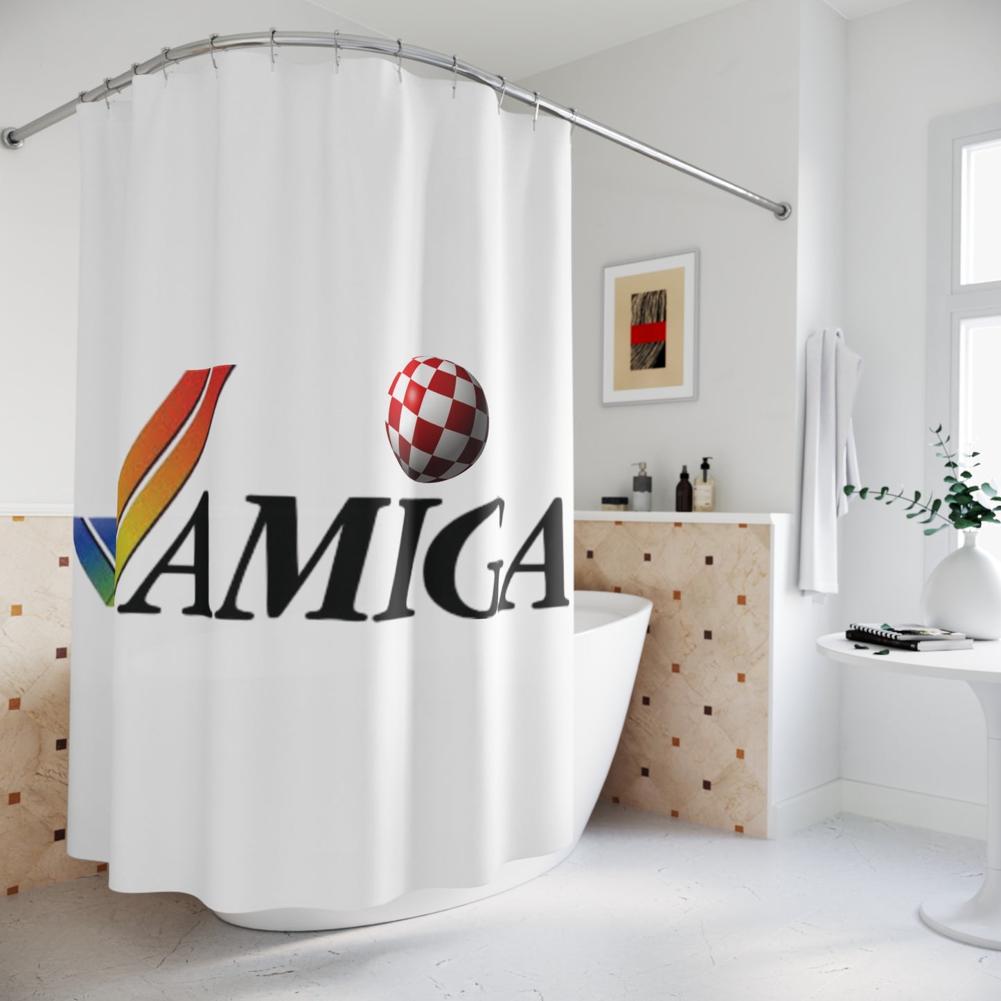 Amiga Logo Shower Curtain – Kickstart Your Morning… and Your Shower!