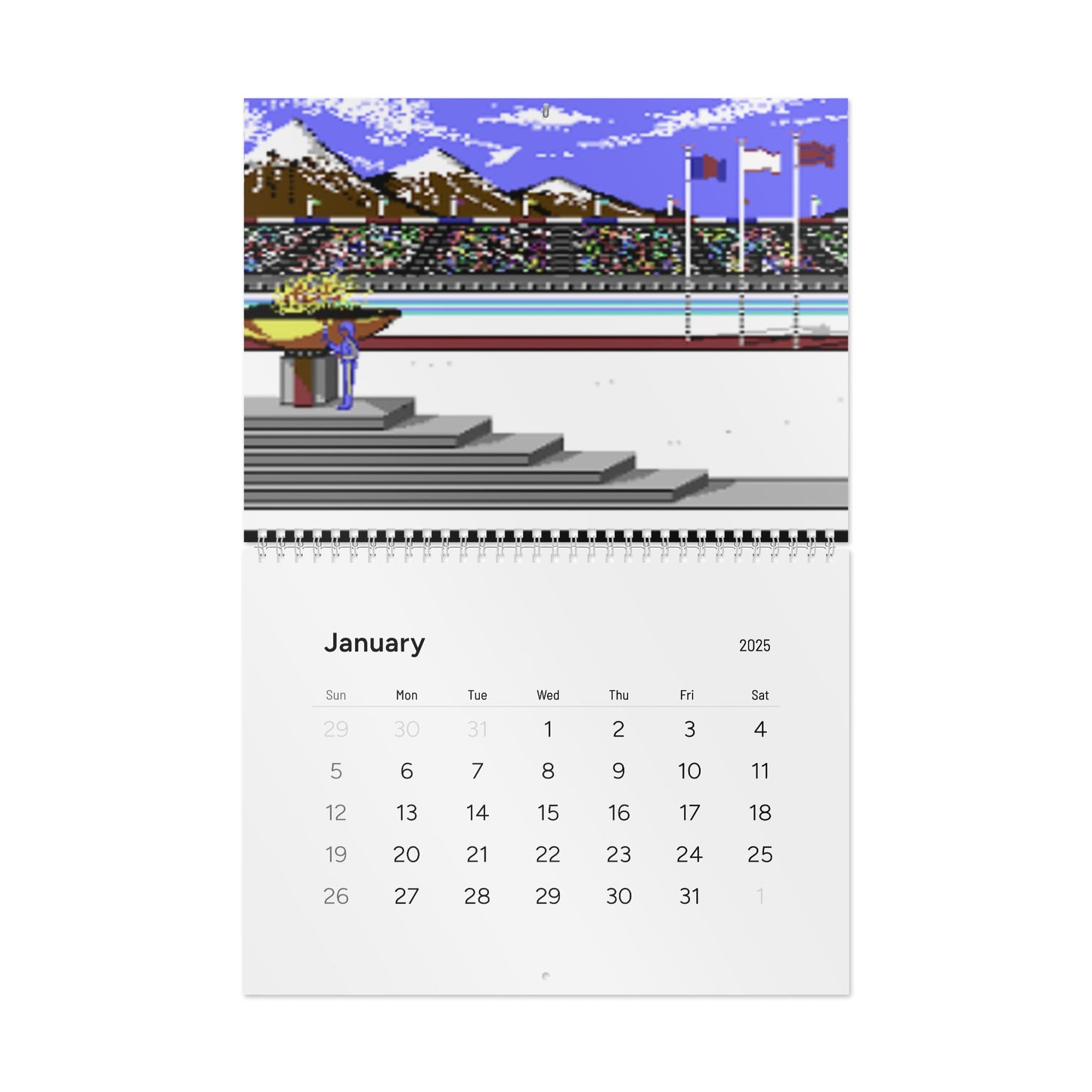 Commodore 64 Game Screenshot Calendar – A Year of 8-Bit Nostalgia