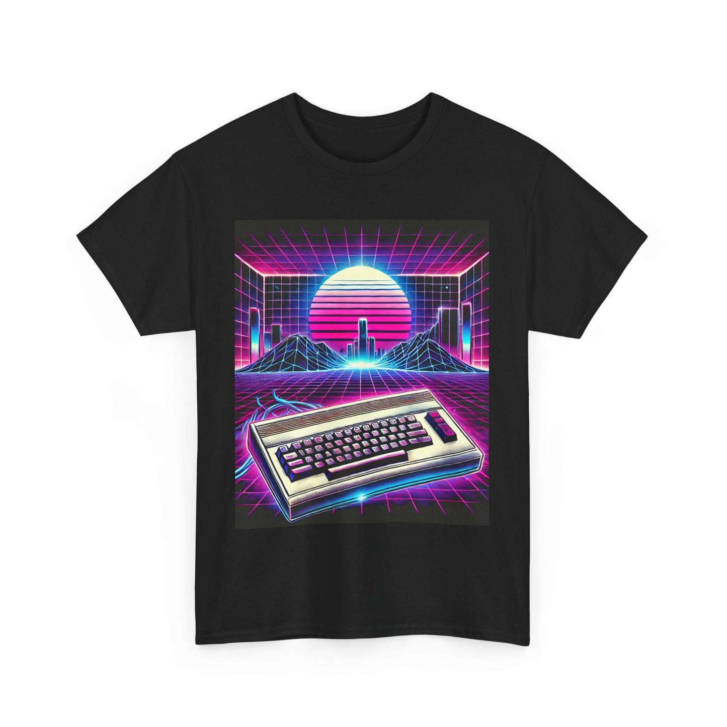 Commodore 64 Retro Wave T-Shirt – 80s Computing was RAD!