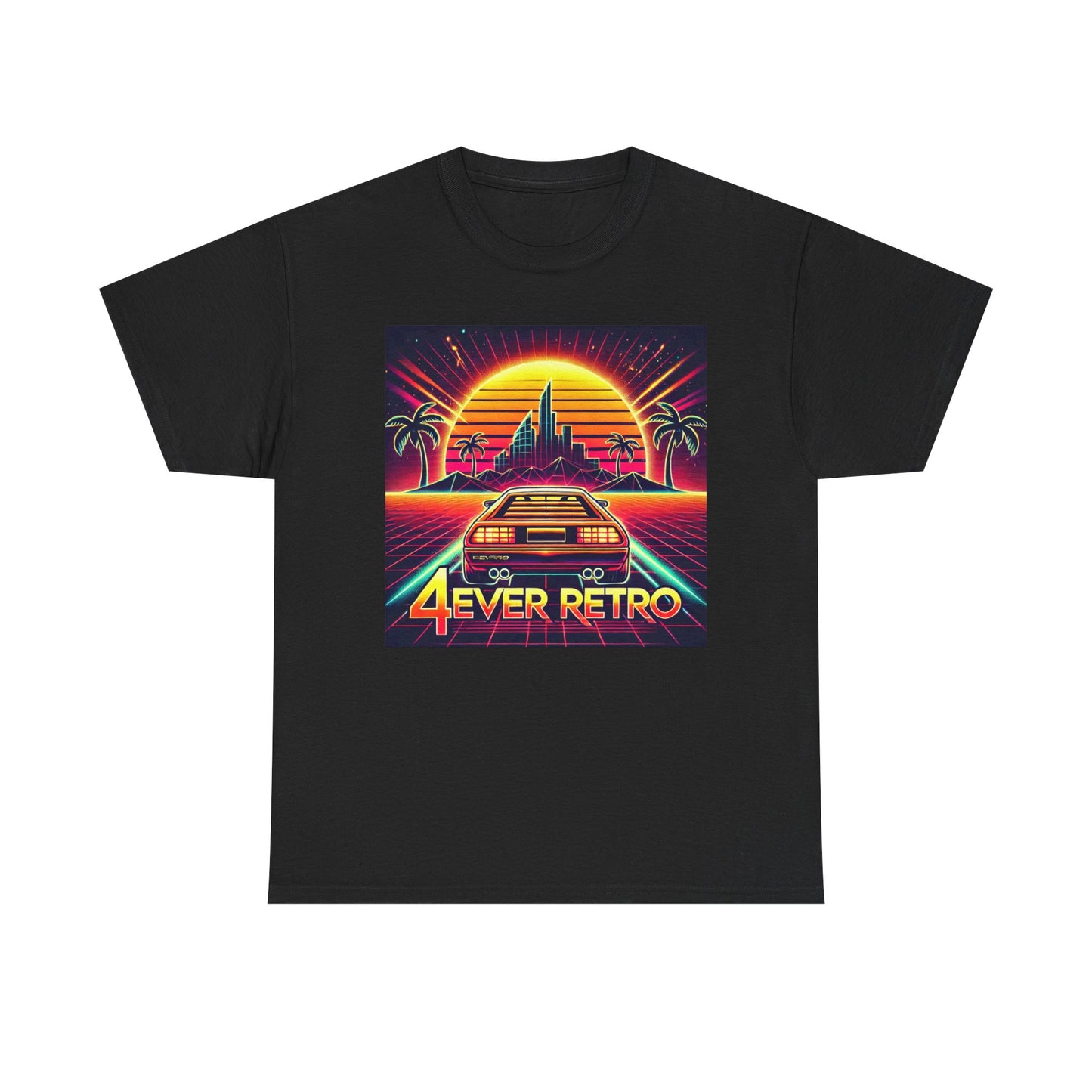 4ever Retro Outrun Tee – Drive into Neon Nostalgia