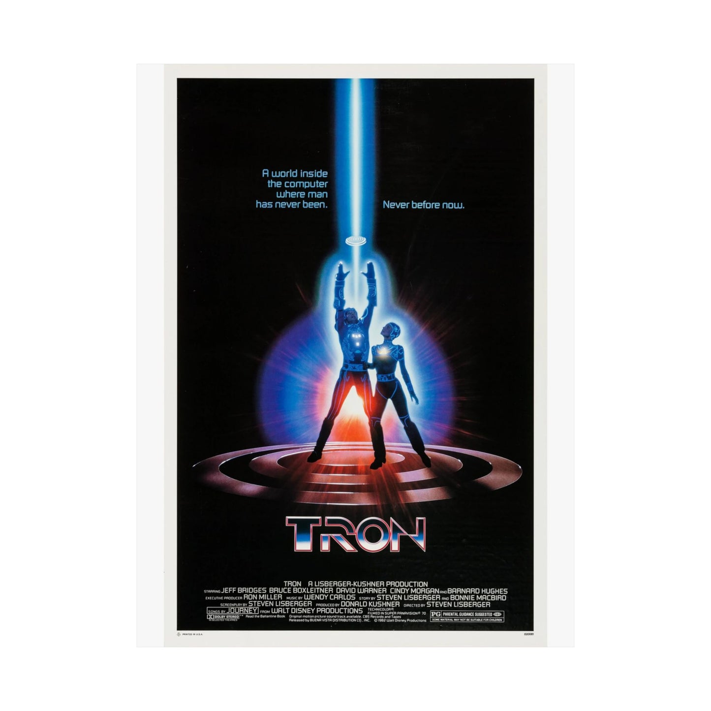 TRON Movie Poster – Enter the Grid of 80s Sci-Fi Greatness!