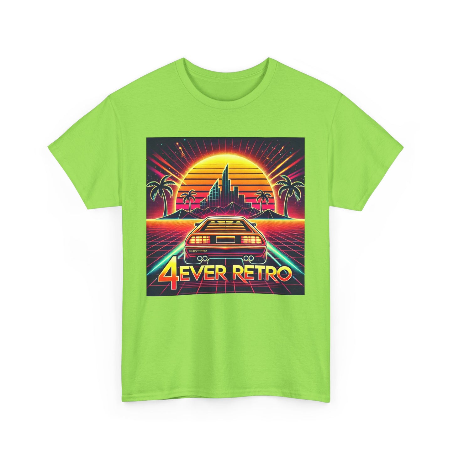 4ever Retro Outrun Tee – Drive into Neon Nostalgia