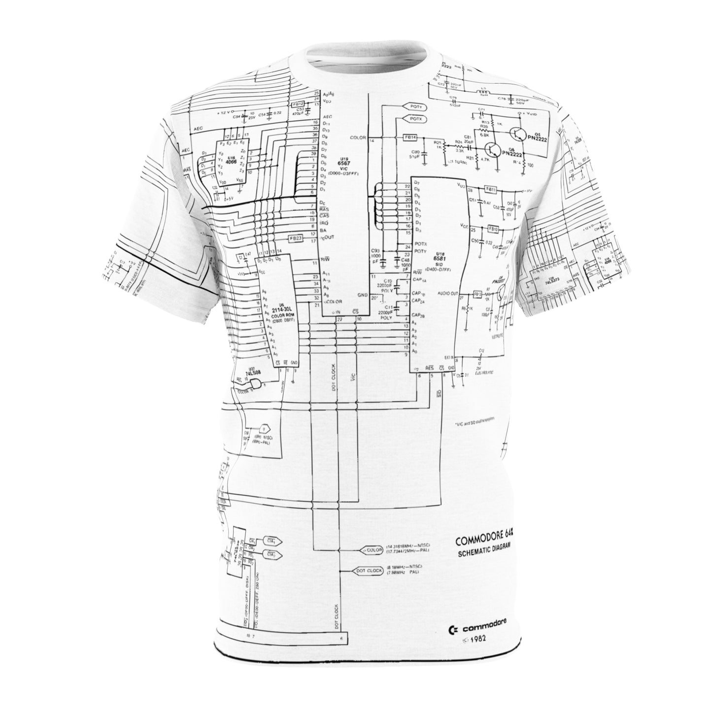 Commodore 64 Schematic Tee – The Anatomy of an Icon