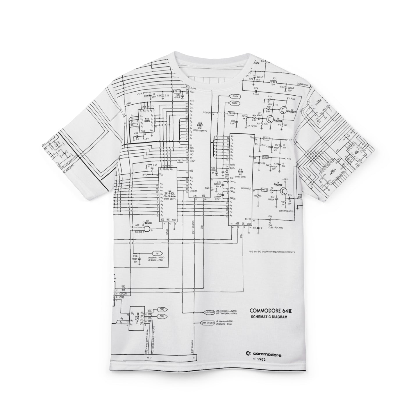 Commodore 64 Schematic Tee – The Anatomy of an Icon