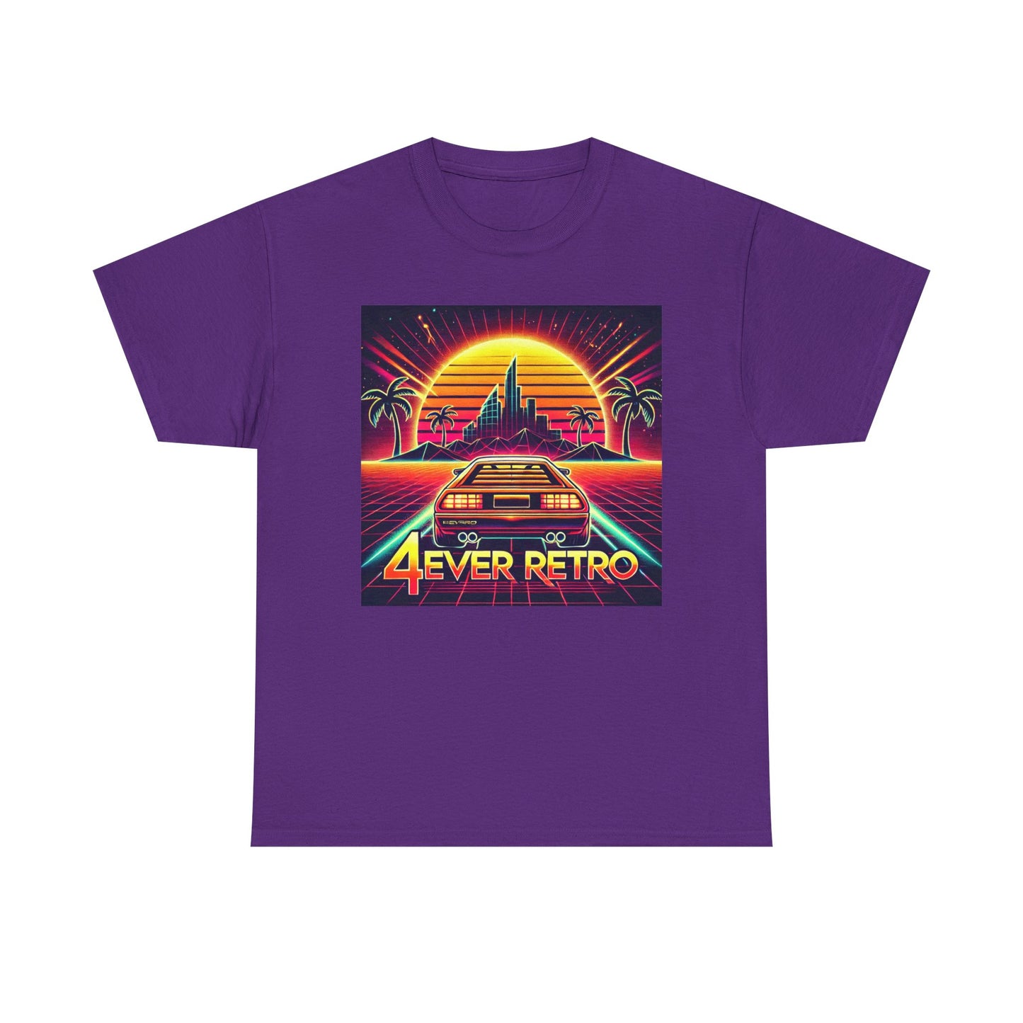 4ever Retro Outrun Tee – Drive into Neon Nostalgia