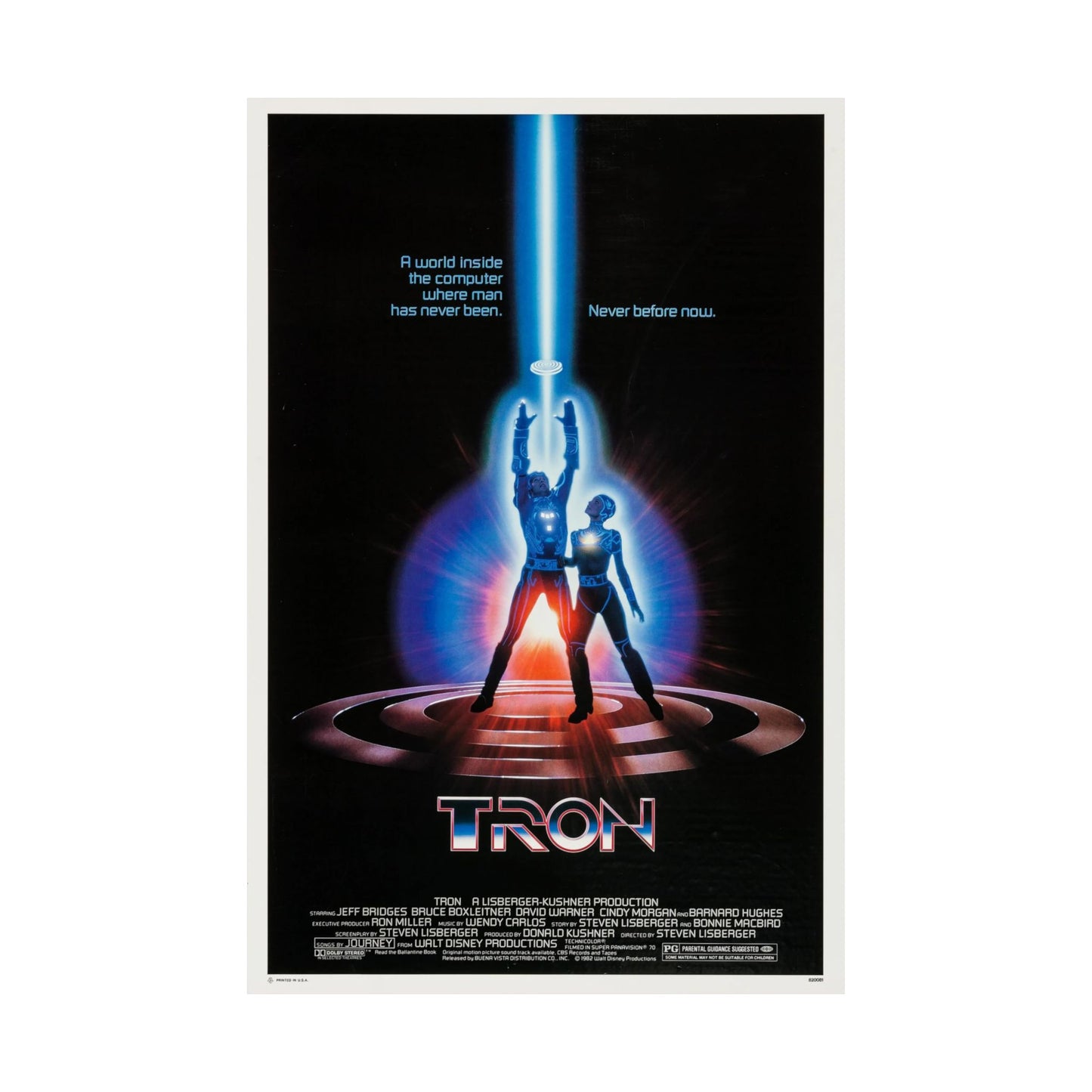 TRON Movie Poster – Enter the Grid of 80s Sci-Fi Greatness!