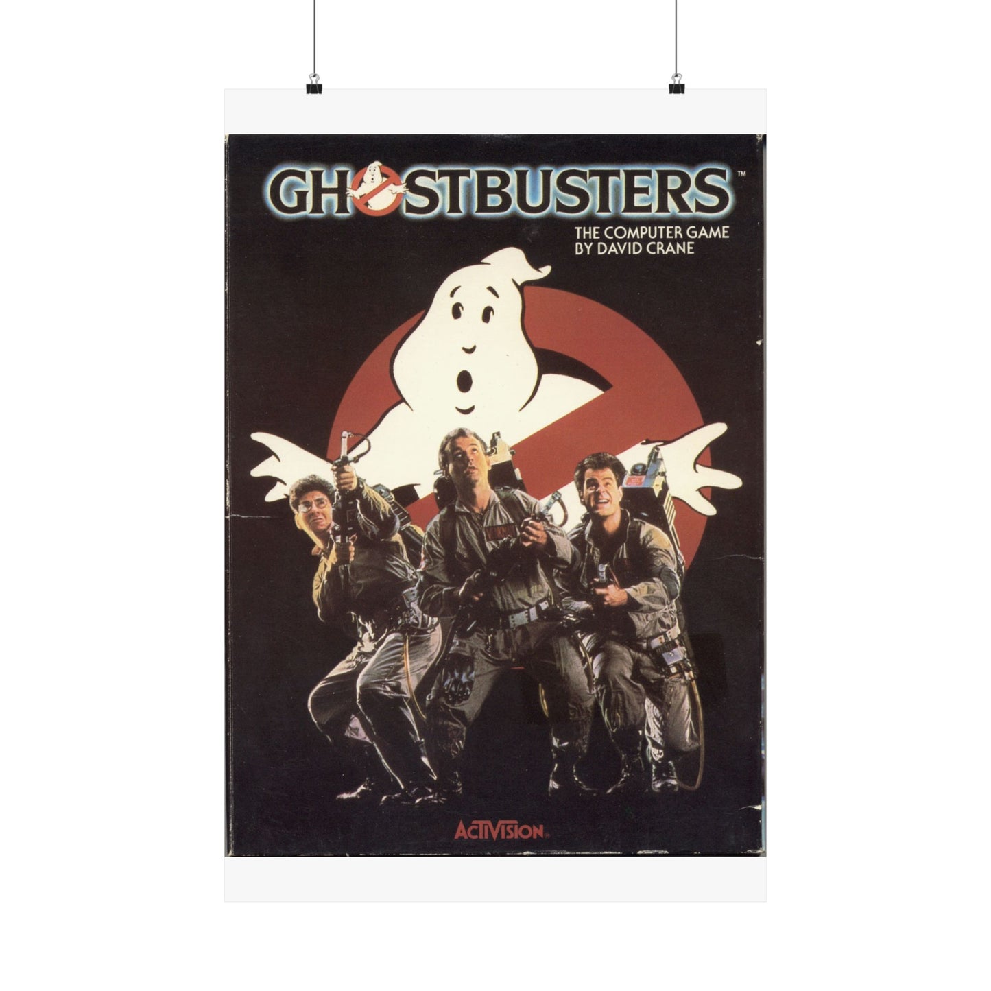 Ghostbusters Game Box Art Poster – 8-Bit Paranormal Action