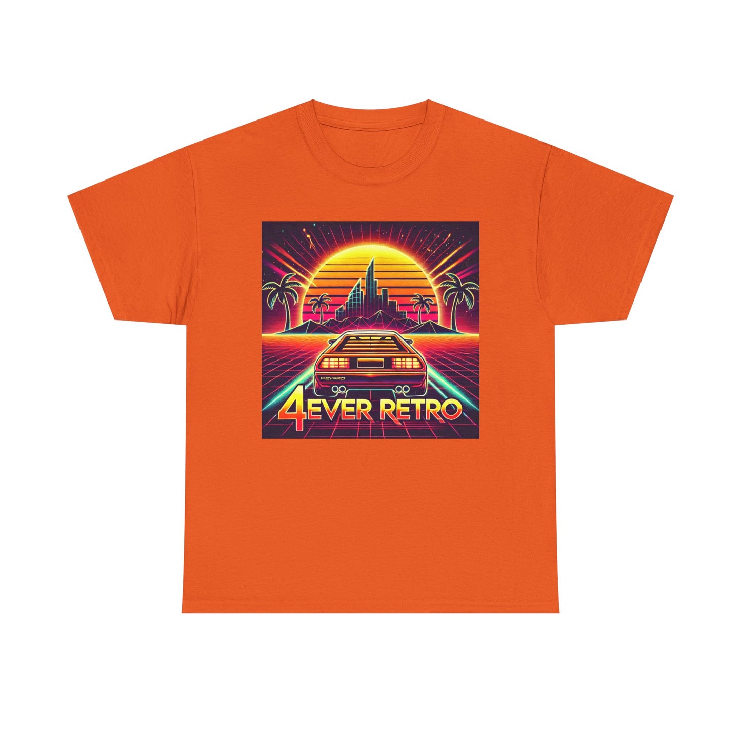 4ever Retro Outrun Tee – Drive into Neon Nostalgia