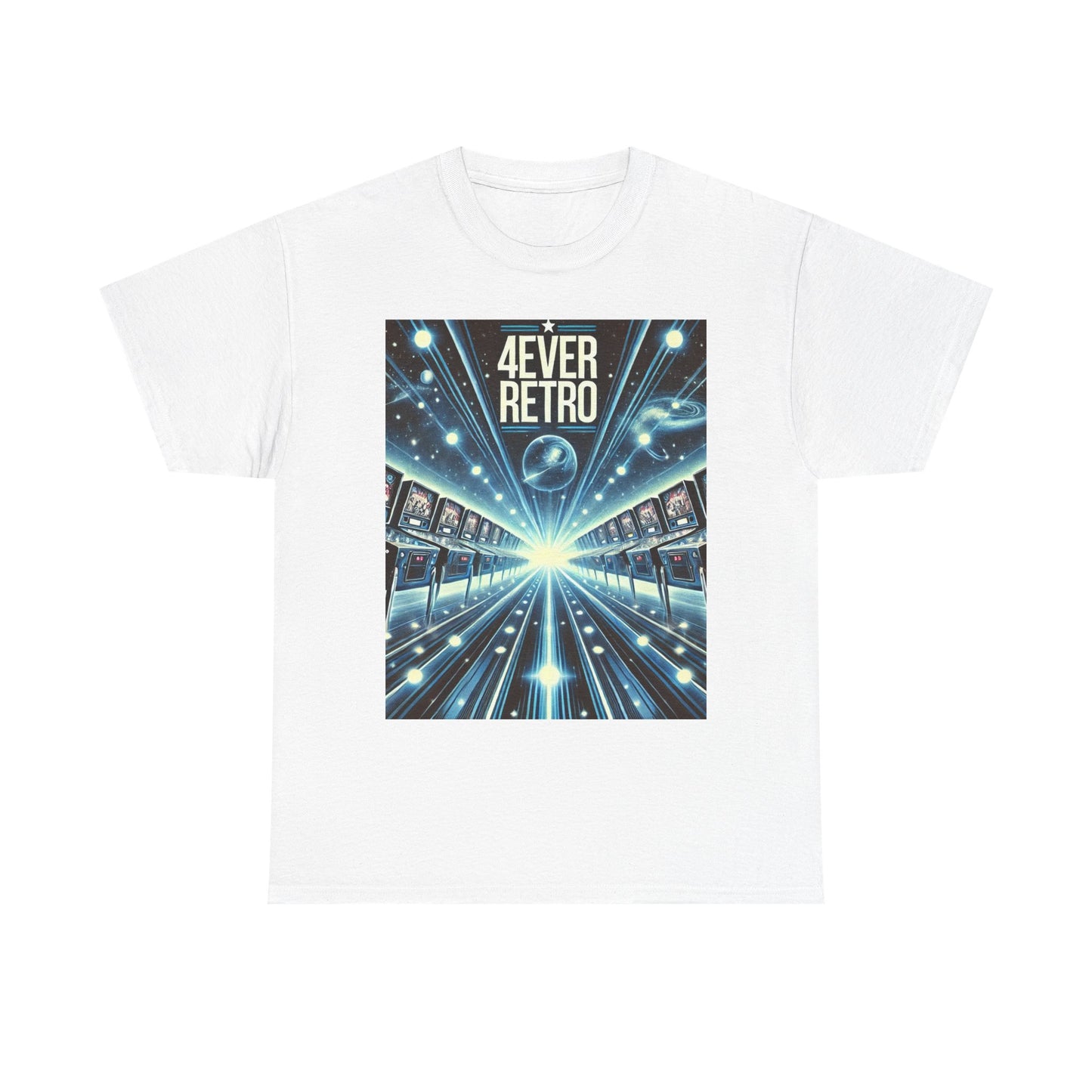 4ever Retro Pinball Galaxy Tee – Endless Arcade Adventure