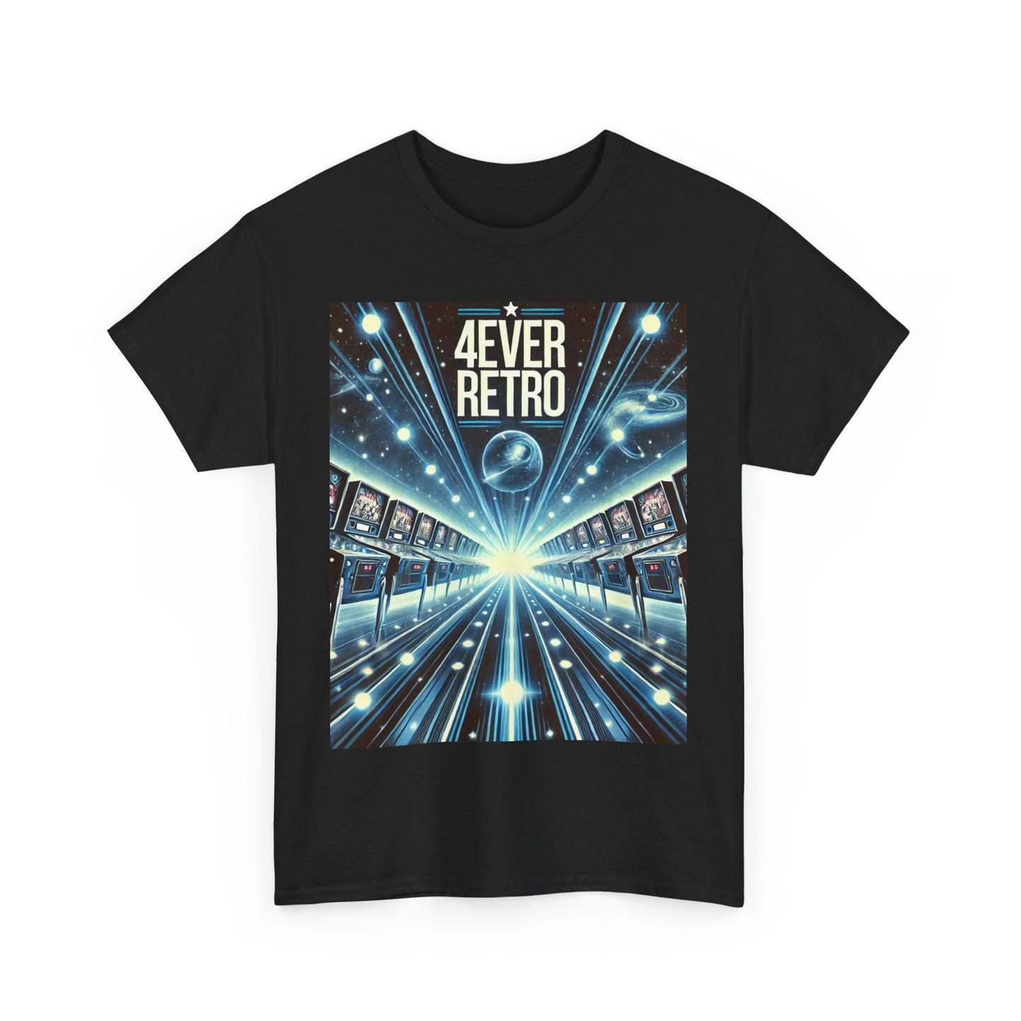 4ever Retro Pinball Galaxy Tee – Endless Arcade Adventure