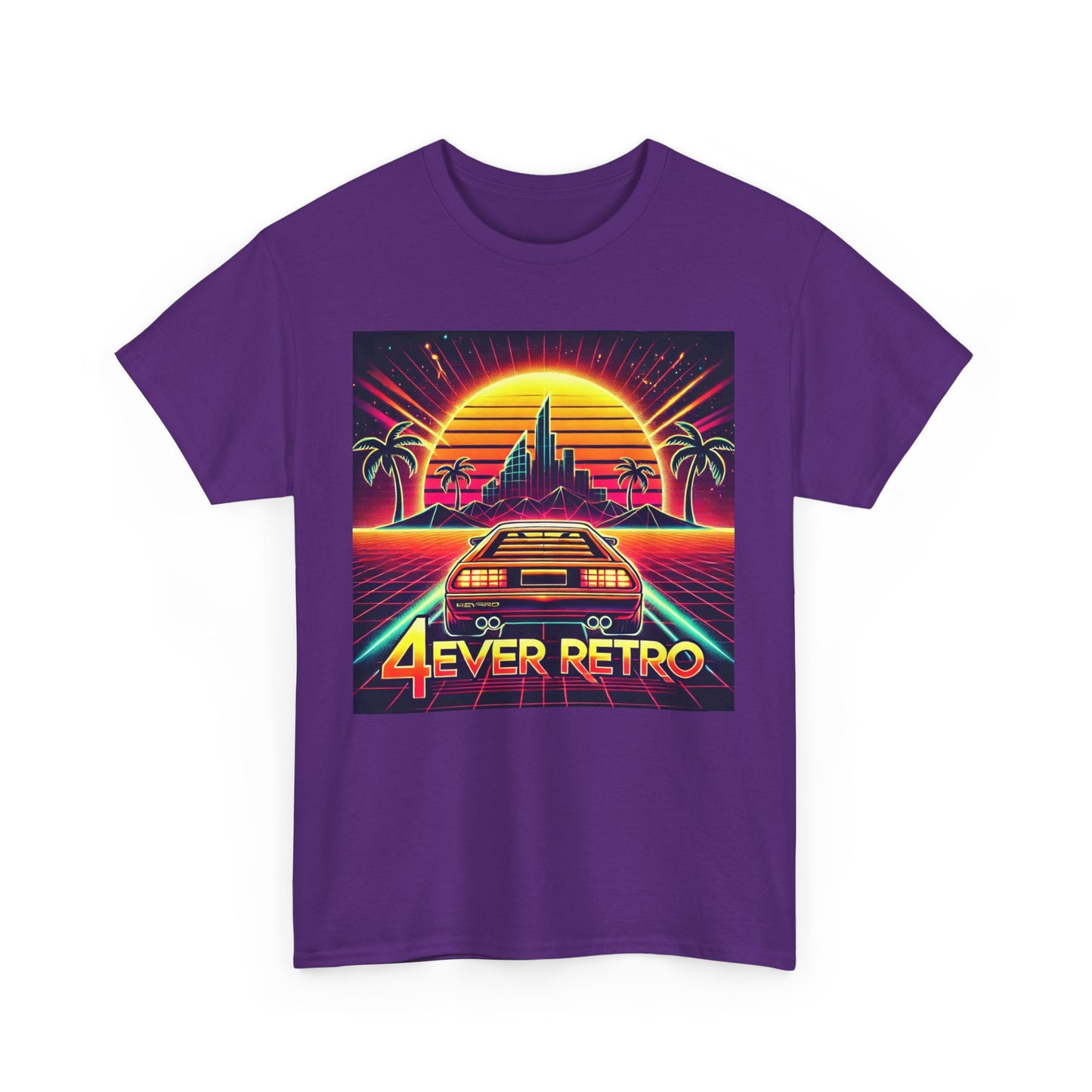 4ever Retro Outrun Tee – Drive into Neon Nostalgia