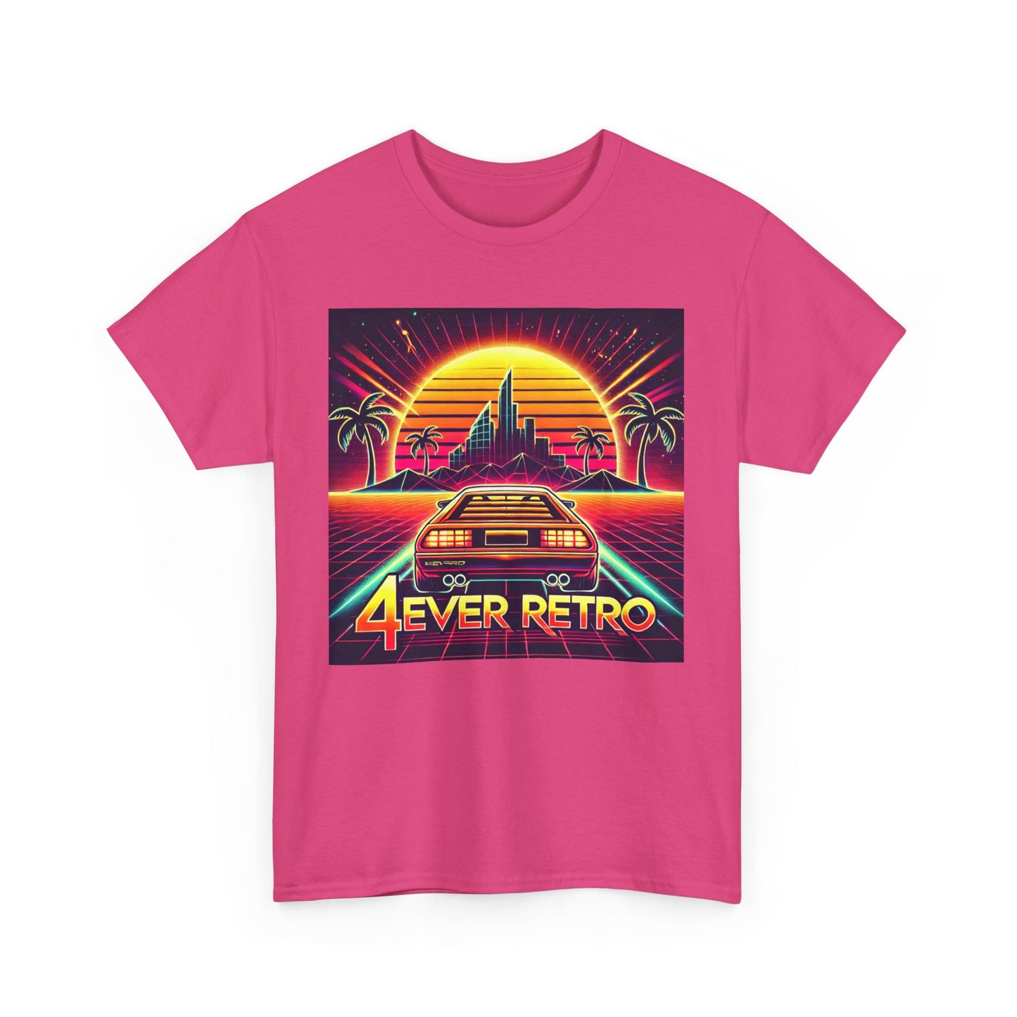 4ever Retro Outrun Tee – Drive into Neon Nostalgia