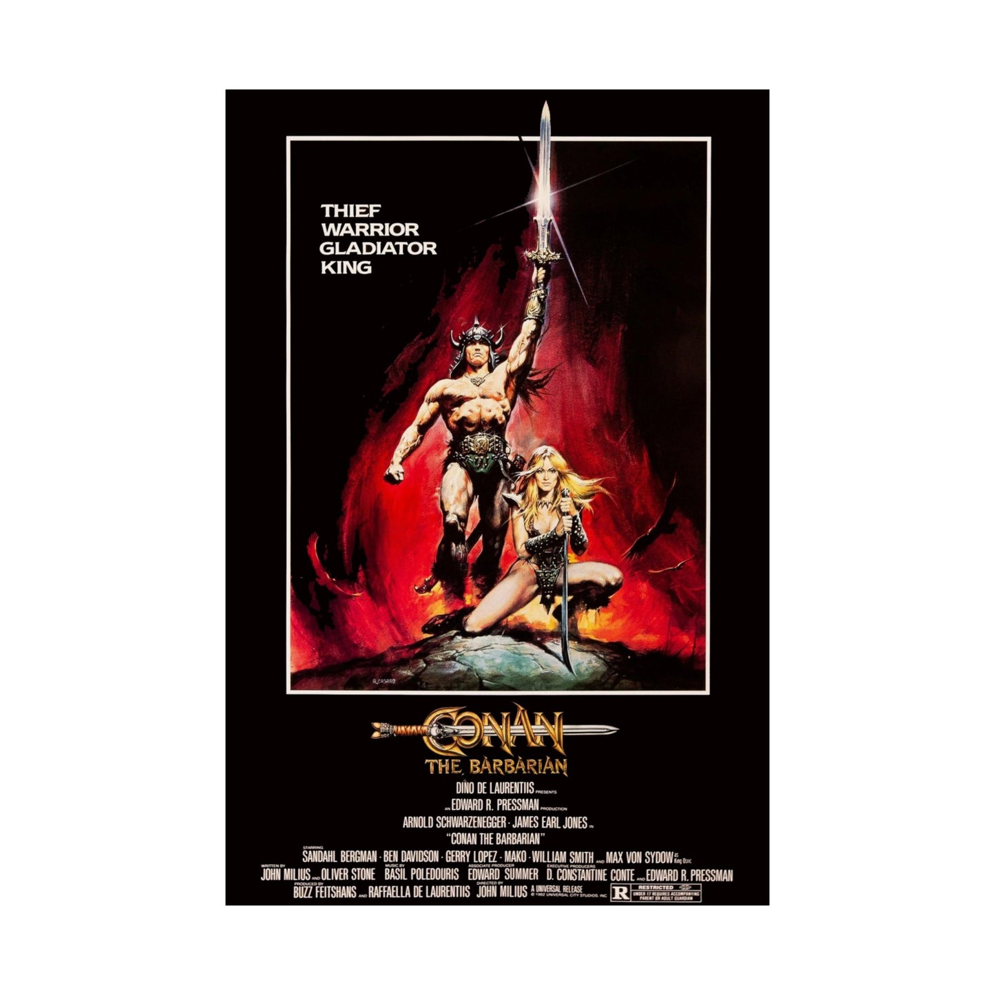 Conan the Barbarian Movie Poster – Crush your enemies and see them driven before you.