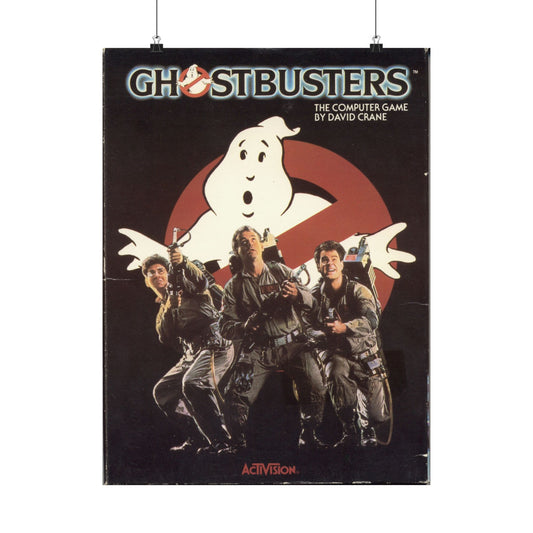 Ghostbusters Game Box Art Poster – 8-Bit Paranormal Action