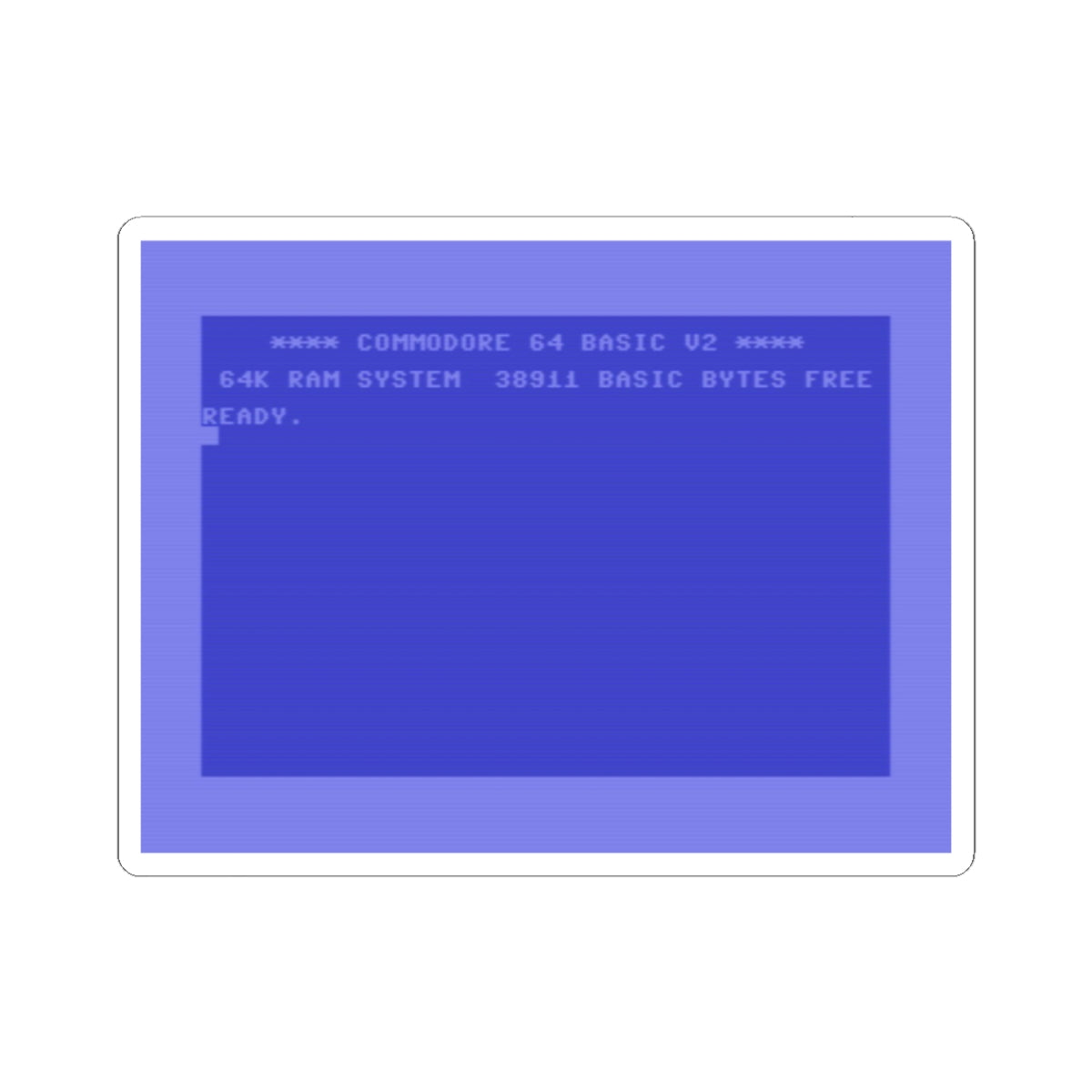 Commodore 64 Ready Screen Sticker – Legends Boot Up in Basic!