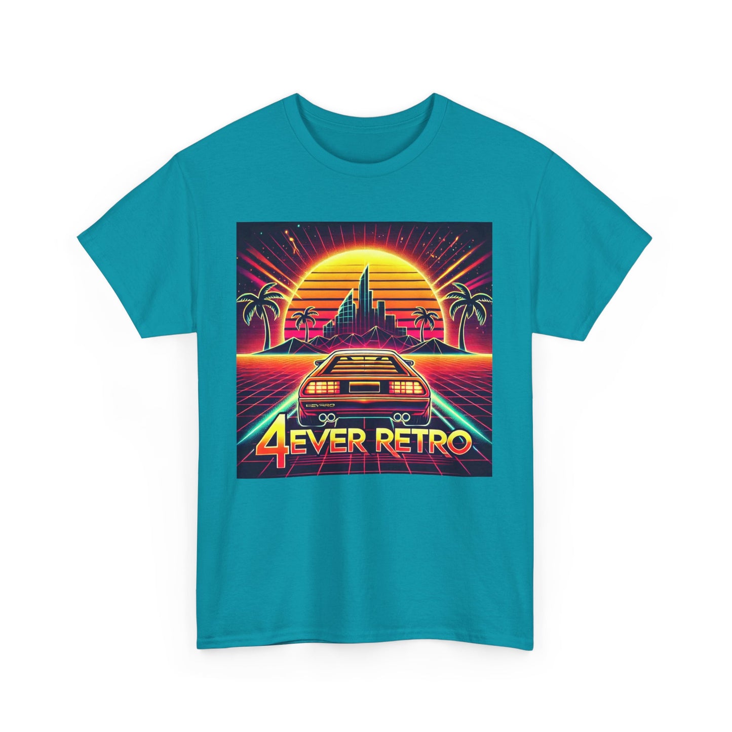 4ever Retro Outrun Tee – Drive into Neon Nostalgia