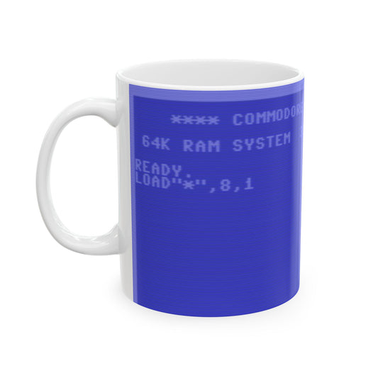 LOAD"*",8,1  Coffee Mug – The Ultimate C64 Command for Retro Fans