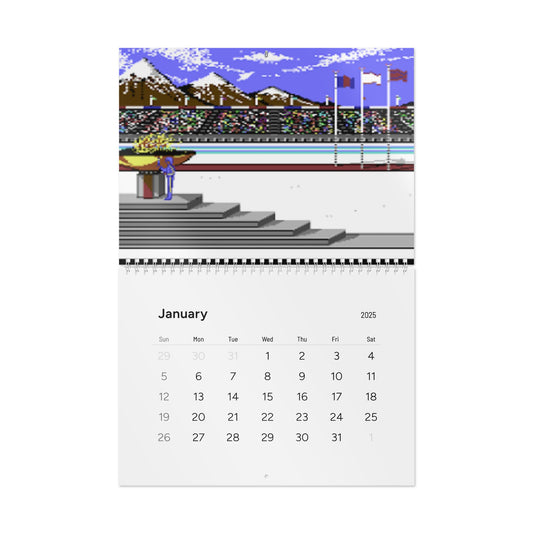 Commodore 64 Game Screenshot Calendar – A Year of 8-Bit Nostalgia