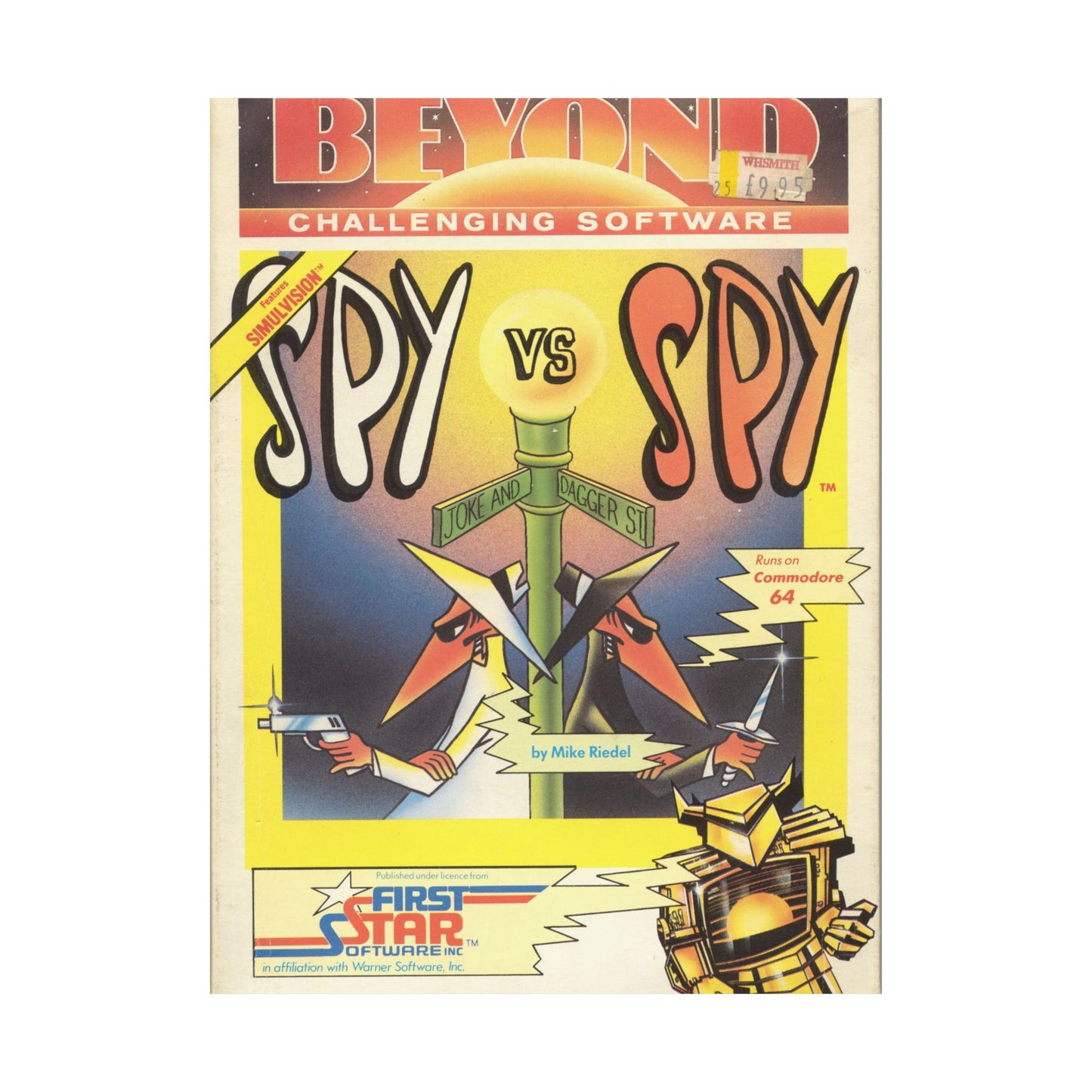 Spy vs. Spy Game Box Art Poster – Classic Espionage in 8-Bit Style