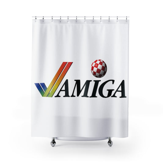 Amiga Logo Shower Curtain – Kickstart Your Morning… and Your Shower!