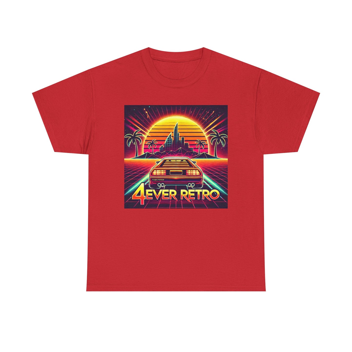 4ever Retro Outrun Tee – Drive into Neon Nostalgia