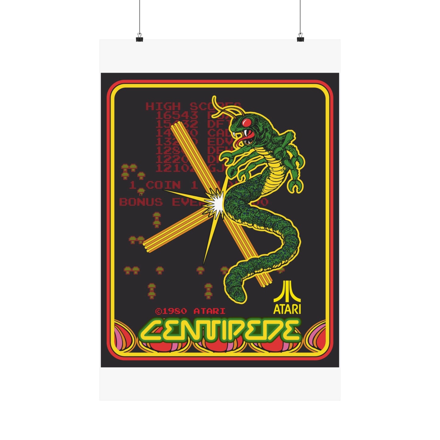 Centipeda Video Game Poster – Arcade Perfection