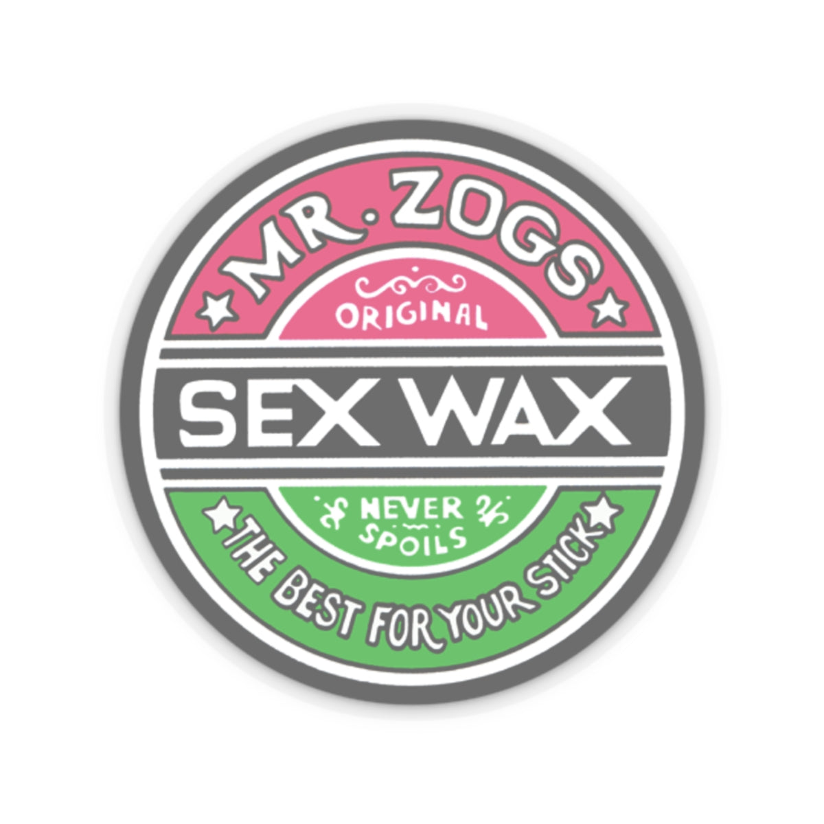 Mr. Zog’s Sex Wax Classic Sticker – Surf’s Up Nostalgia