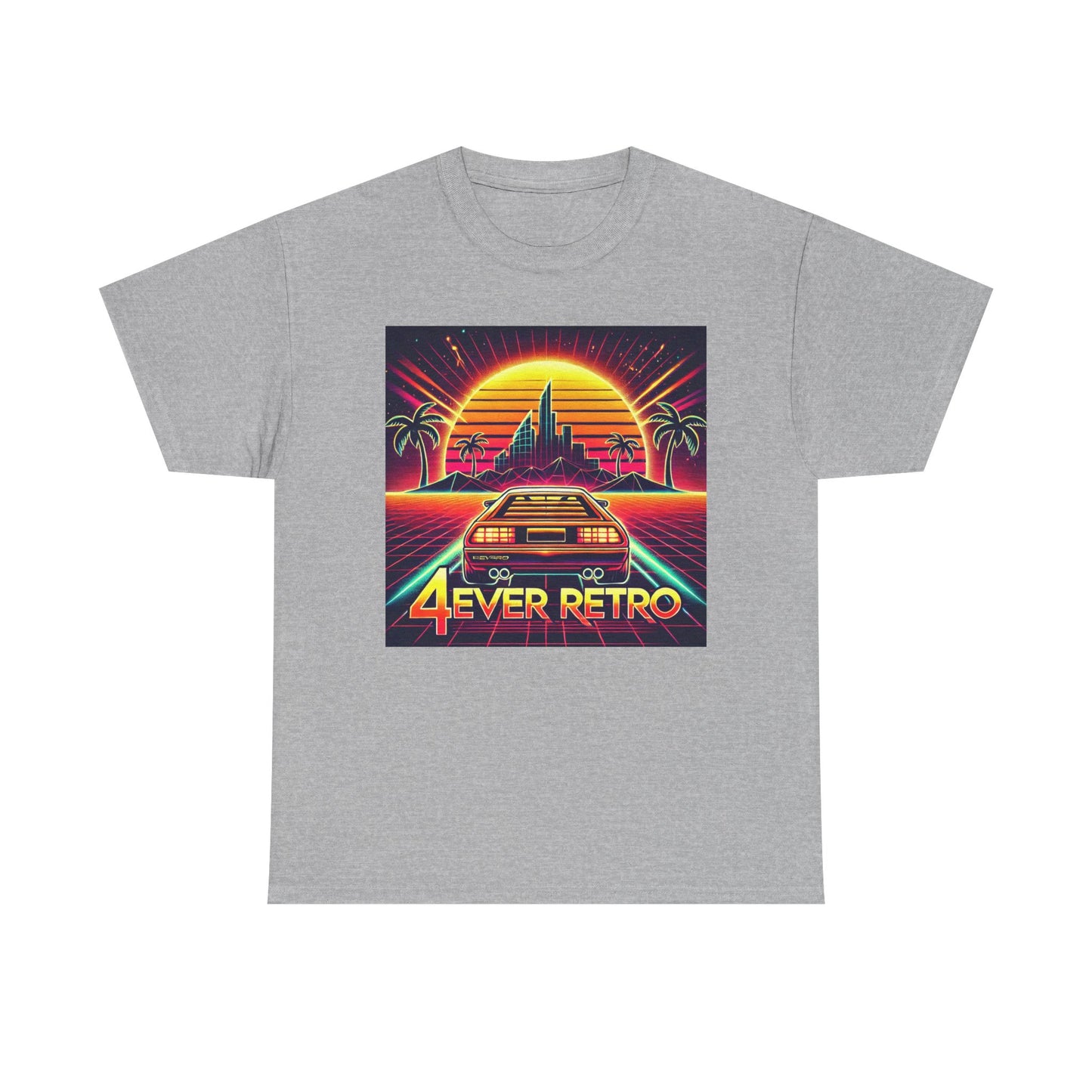 4ever Retro Outrun Tee – Drive into Neon Nostalgia