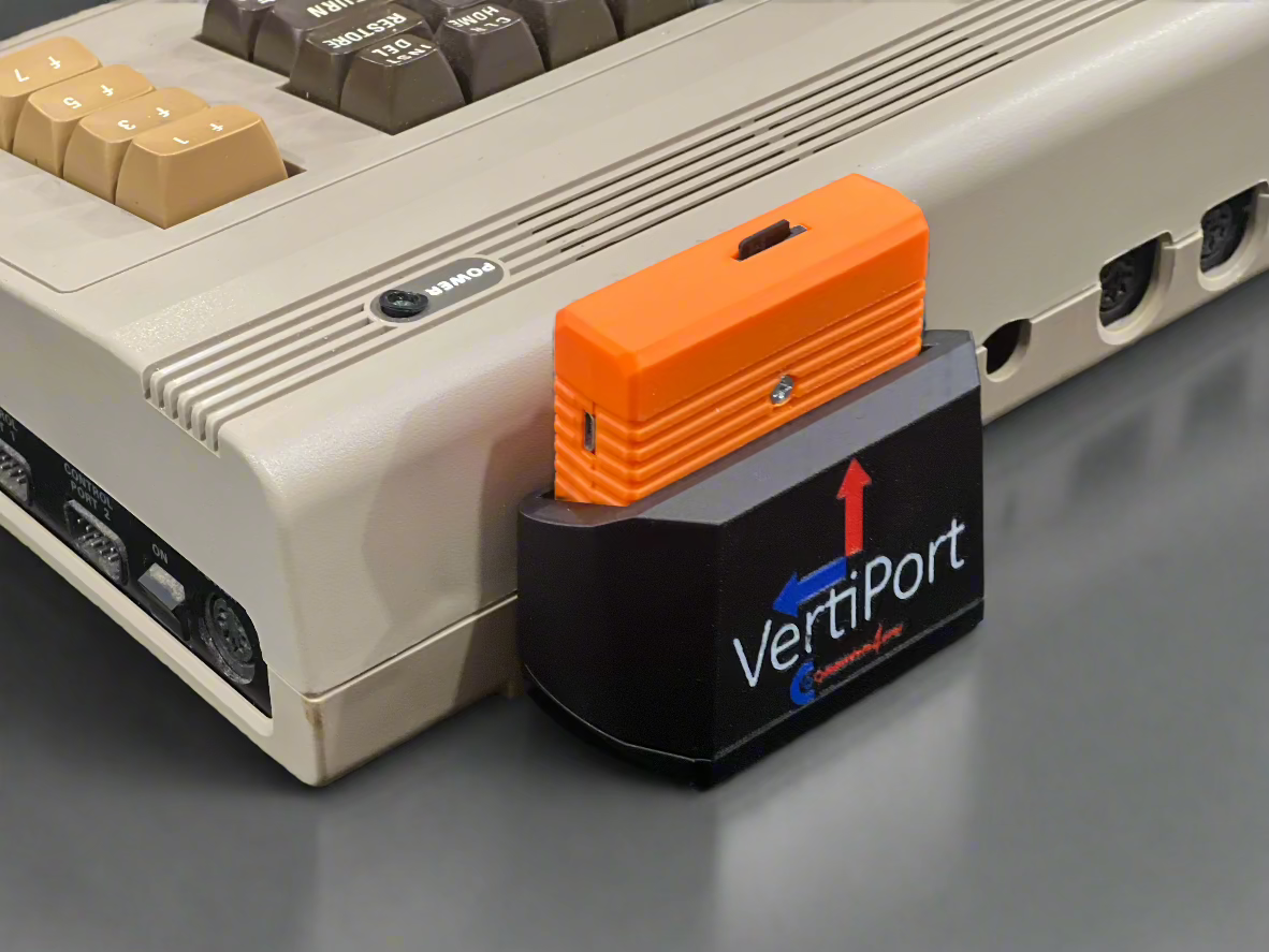 VertiPort - vertical port adapter for Expansion and User ports