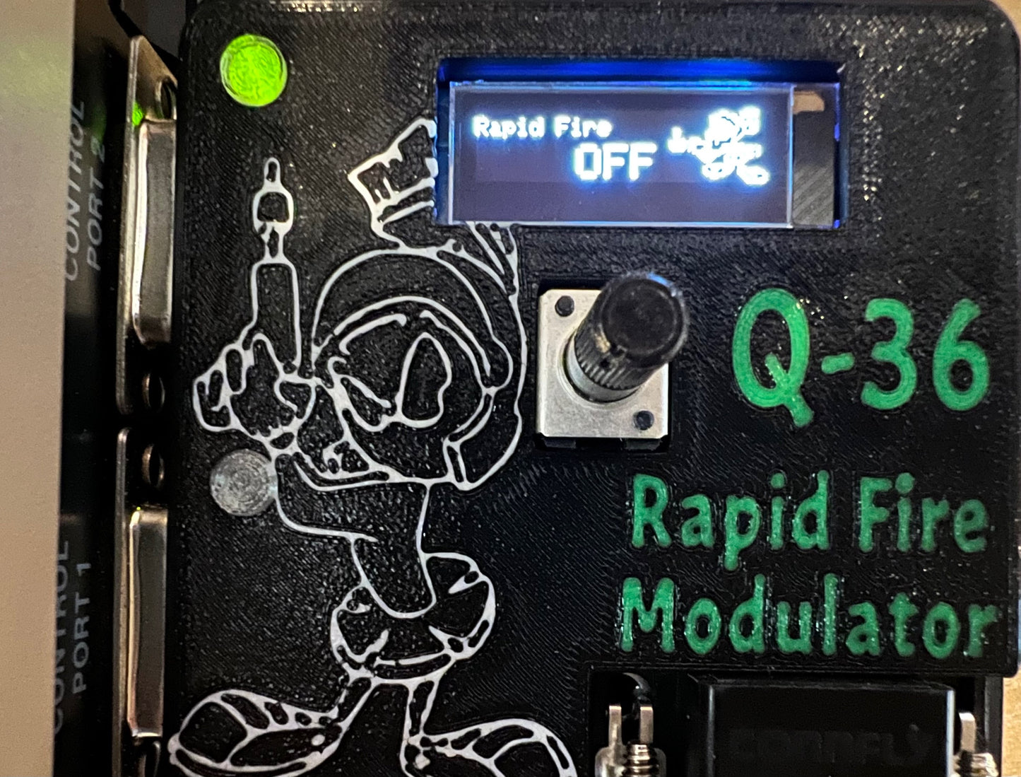 Q36 Rapid Fire Modulator - Commodore 64 Port Switcher Rapid Fire