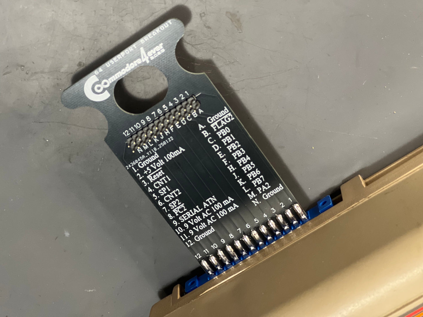 COMMODORE C64/128 User Port Breakout-Development Board board / project board